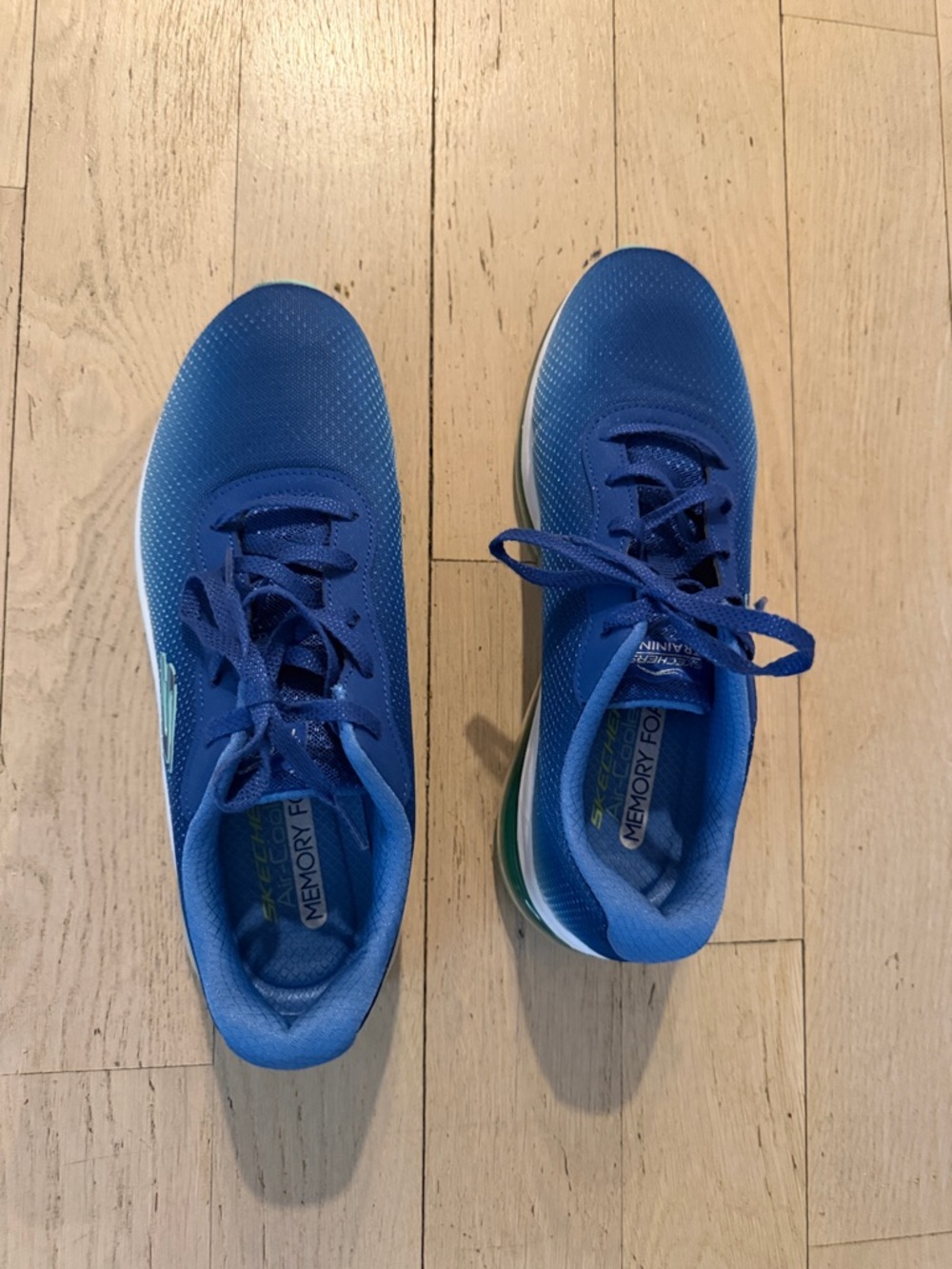 Skechers Royal Blue Mesh Lace-Up Sneakers